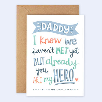 Personalised Father's Day Card From The Bump, 2 of 4