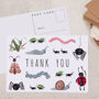 Bug Children's Thank You A6 Postcard Pack, thumbnail 1 of 3