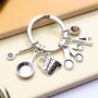 Personalised Chef Cooking Keyring, thumbnail 1 of 9