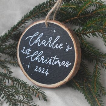 Personalised Christmas Tree Decoration Bauble, 7 of 10