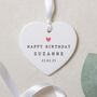 Happy Birthday Heart Gift Ceramic Ornament, thumbnail 1 of 6