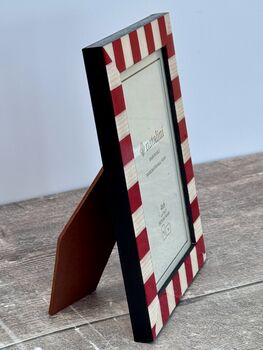 Natalini Red And White Stripe Photo Frame, 3 of 3