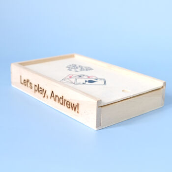 Personalised Cards And Dice Retro Game, 3 of 3