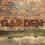 Rusty Metal Garden Letters Sign Decoration Feature, thumbnail 2 of 6