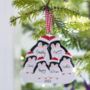 Personalised Penguin Family Decoration, thumbnail 1 of 3