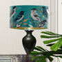 Fancy Flock Turquoise Bird Lampshade, thumbnail 2 of 6