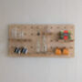 Birch Plywood Wooden Pegboard Shelving Display, thumbnail 1 of 10