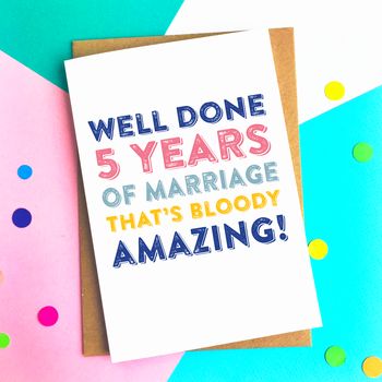 Personalised Good Going Anniversary Greeting Card, 2 of 4