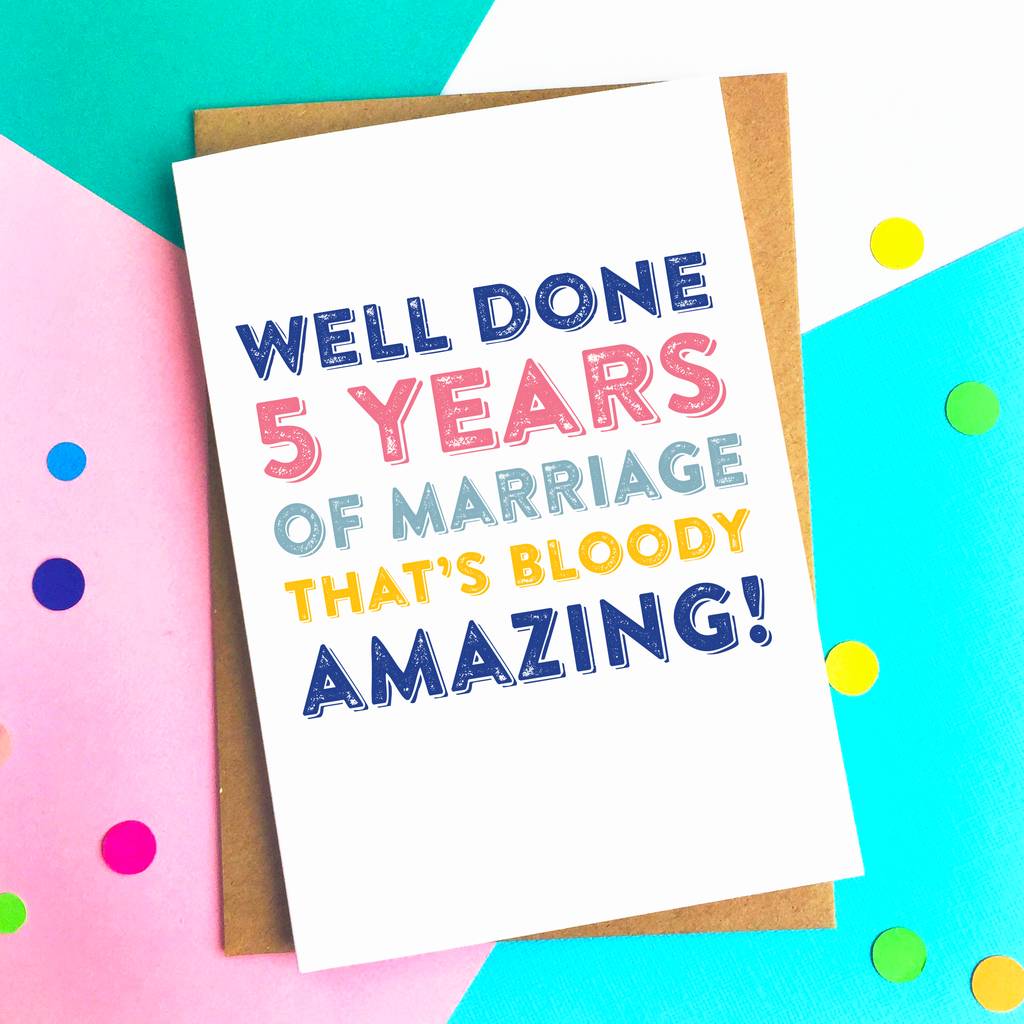 Personalised Good Going Anniversary Greeting Card By Do You Punctuate?
