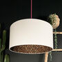 Leopard Print Silhouette Lampshade In White Cotton, thumbnail 1 of 7