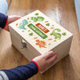Personalised Dinosaur Keepsake Box Gift For Children, thumbnail 1 of 6