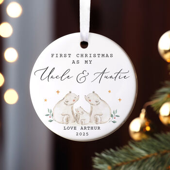 First Christmas As My Grandparents Ornament Decoration, 4 of 6