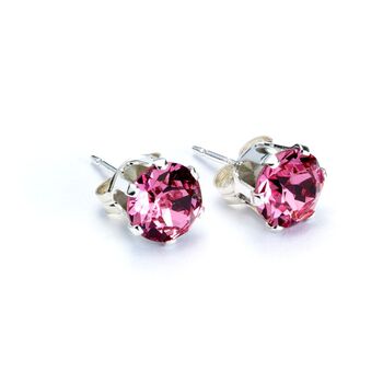 Birthstone Silver Stud Earrings, 4 of 9