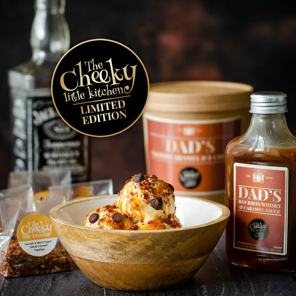 Fathers Day Salted Caramel And Whisky Ice Cream Kit, 1 of 4