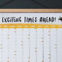 'Exciting Times Ahead' 2024 Bumblebee Wall Planner, thumbnail 4 of 4