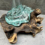 28cm Molten Glass Flower Stem Vase And Wine Decanter, thumbnail 5 of 12