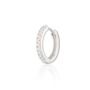 Clear Stone Single Conch Hoop Earring, 11mm, thumbnail 3 of 5