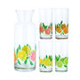 Citrus Fruit Printed Carafe And Highball Set, thumbnail 3 of 7