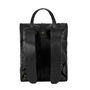 Vintage Style Black Roll Top Backpack For Laptop, thumbnail 5 of 10
