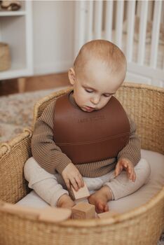 Toffee Personalised Leather Bib, 4 of 4