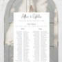 Wedding Table Plan Sophisticated Style, thumbnail 4 of 6