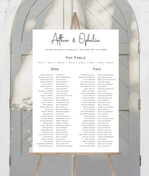 Wedding Table Plan Sophisticated Style, 4 of 6