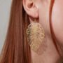 Monstera Leaf Earrings, thumbnail 1 of 3