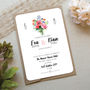Floral Bouquet Wedding Invitation, thumbnail 2 of 9