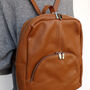 Caramel Leather Rucksack, thumbnail 1 of 10