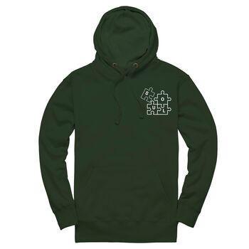 Personalised Soul Mate Unisex Hoodie With Initial On Sleeve, 5 of 12