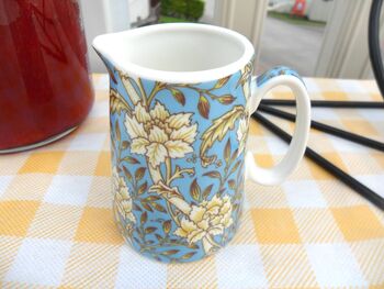 Cream Jug In Blue Chrysanthemum Design, 2 of 6