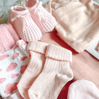 Luxury Hygge Pink Baby Letterbox Hamper, 2 of 6