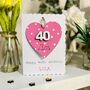 Personalised 40th Birthday Gift For Her And Card, thumbnail 1 of 4