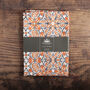 Orange Flower Tea Towel | 100% Cotton | Made In The UK, thumbnail 9 of 12