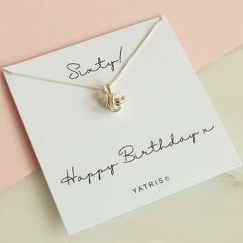 60th Birthday Necklace Gift, 3 of 5