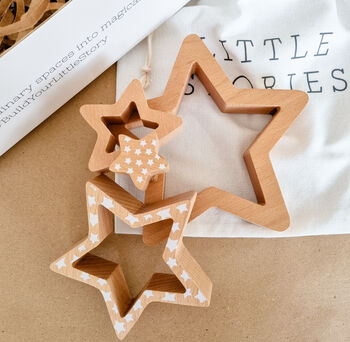 Wooden Stacking Star Toy, 3 of 3