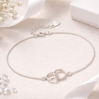 Mother And Daughter Sterling Silver Infinity Bracelet, 2 of 5