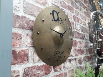 Real Cymbal Clock 13' Inch, 3 of 5