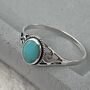 Sterling Silver Turquoise Ring, Boho Jewellery, thumbnail 1 of 9