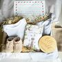 Luxury New Baby Gift Set Hamper Box. Green, Beige, Grey, Pink Or Blue, thumbnail 6 of 8