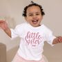 Big/Little Sister/Brother Personalised Embroidered T Shirt, thumbnail 1 of 11