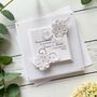 Handmade Personalised Wedding Card In White, thumbnail 3 of 6