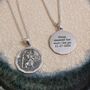Dodecagon St Christopher Silver Necklace, thumbnail 5 of 12