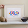 Home Is Where The Heart Is Personalised Family Print, thumbnail 3 of 6