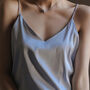 Silver Grey Silk Satin Cami Top, thumbnail 7 of 10