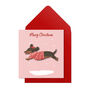 Christmas Festive Dachshund Pack Of 10 Cards, thumbnail 3 of 3