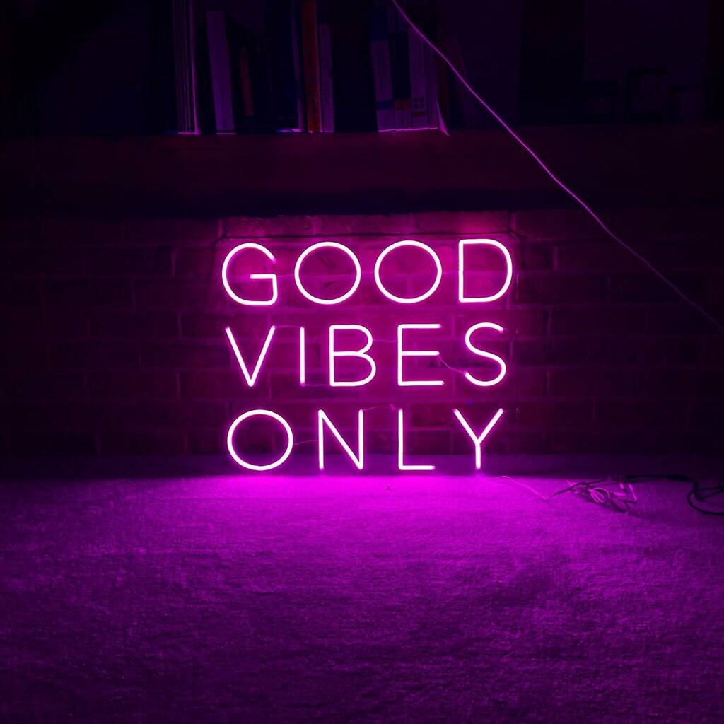 Good Vibes Only Next Day Delivery By Marvellous Neon 