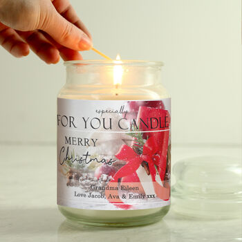 Personalised Merry Christmas Scented Candle, 2 of 5