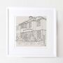 Hand Drawn Bespoke House Sketch, thumbnail 3 of 12