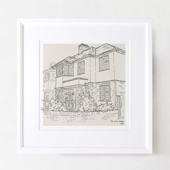 Hand Drawn Bespoke House Sketch, 3 of 12